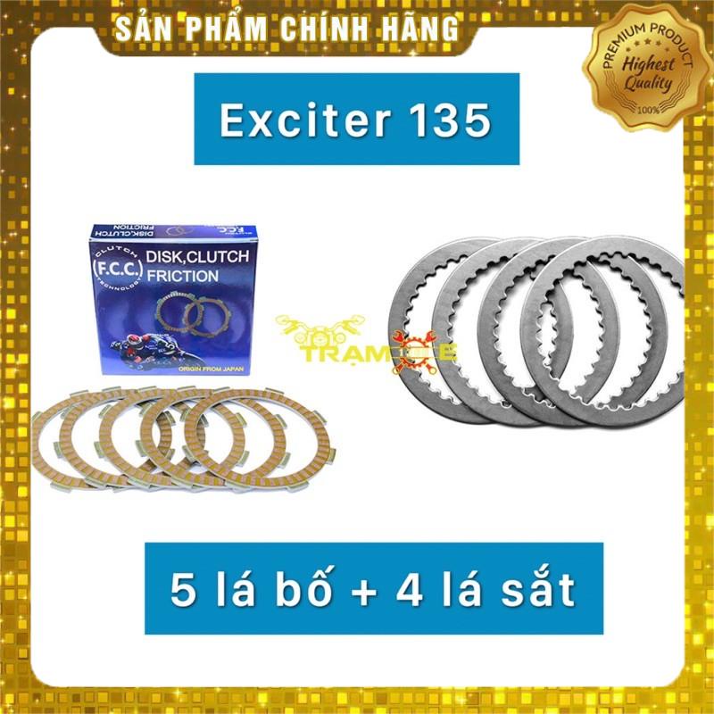 TRỌN BỘ LÁ BỐ NỒI VÀ LÁ SẮT CHÍNH HÃNG FCC CHO XE EXCITER 135