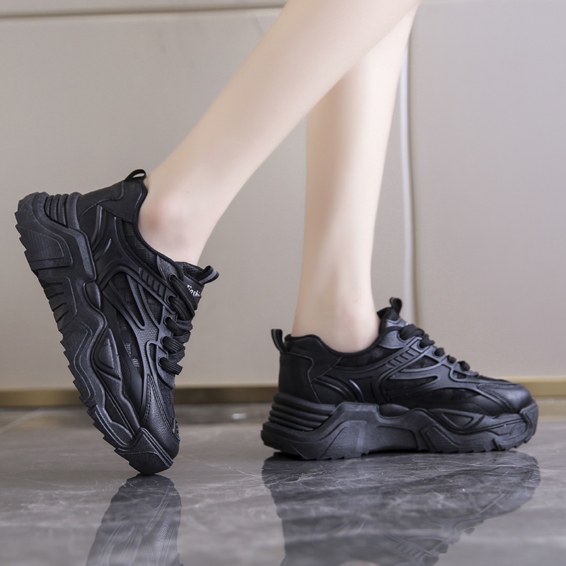 Giày Thể Thao Tăng Chiều Cao Phong Cách Thời Trang Hàn Quốc Cho Nữ