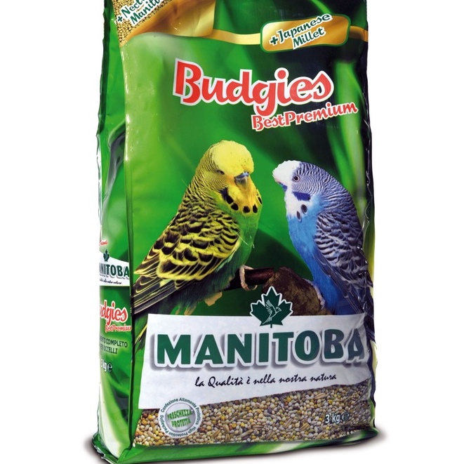 Hạt trộn hoàn chỉnh cho yến phụng của manitoba (Ý) có viên nén Nectar gói 3kg