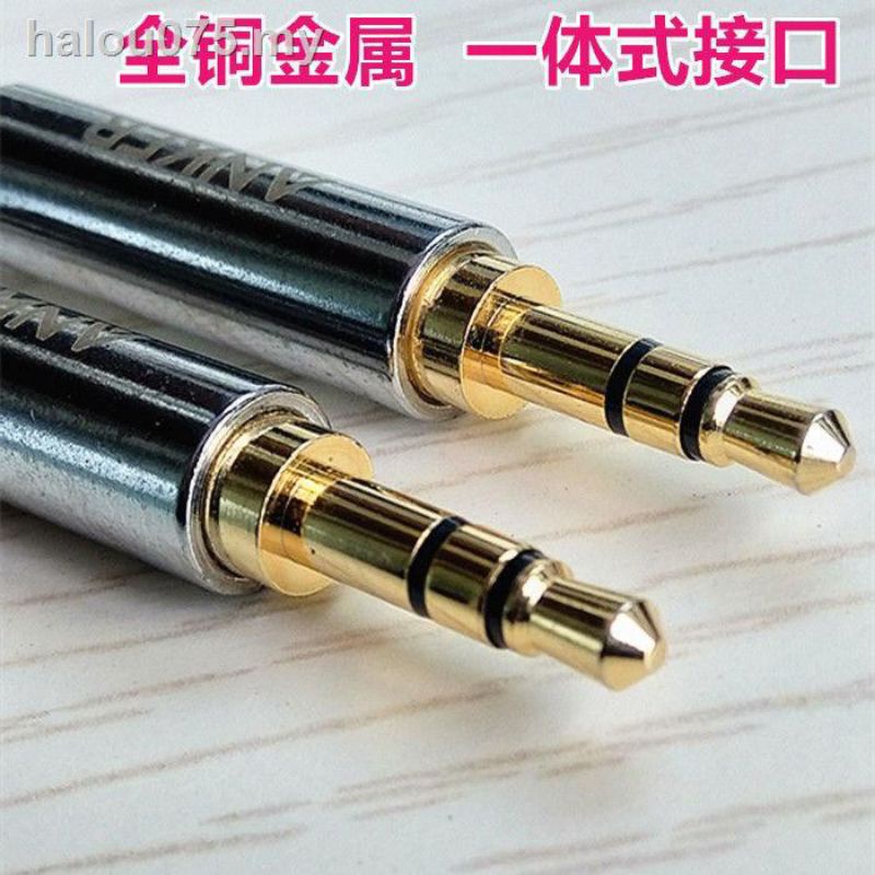 Cáp loa hai đầu jack 3.5 bọc dù dài 1.5m