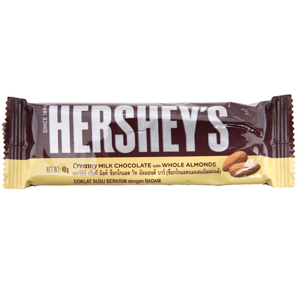 Socola kem sữa hạnh nhân Hershey's gói 40g