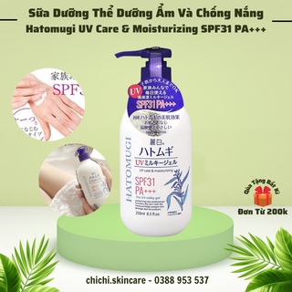 Sữa Dưỡng Thể Chống Nắng Hatomugi UV Care Moisturizing Milky Gel SPF31 PA+++