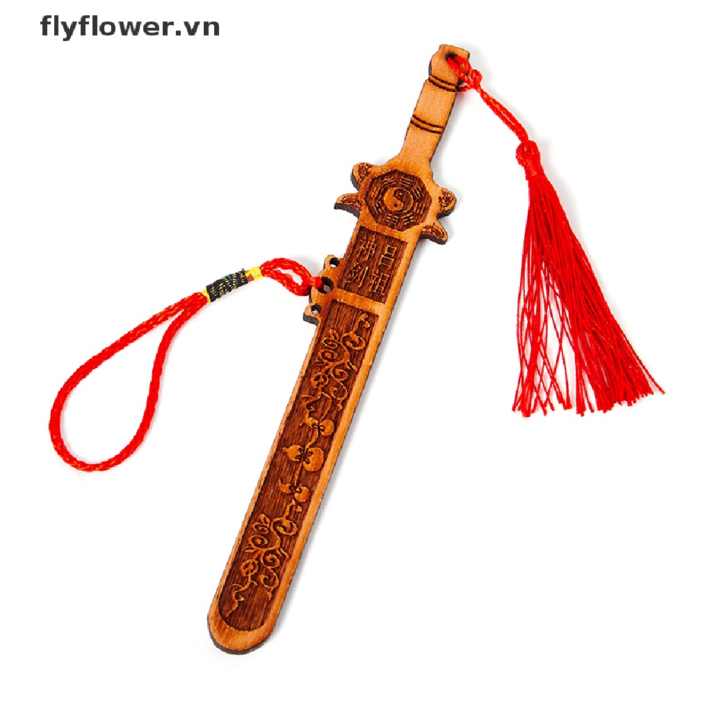 Thanh Kiếm Gỗ Đào Chạm Khắc Thủ Công Phong Thủy