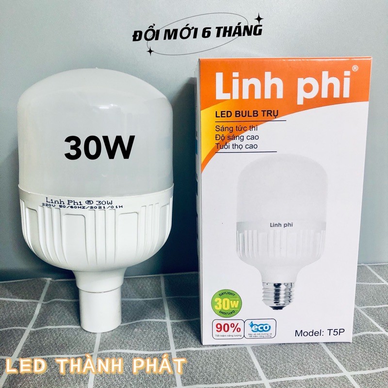 Bóng LED Trụ Linh Phi 30W siêu sáng tiết kiệm 80% điện | BigBuy360 - bigbuy360.vn