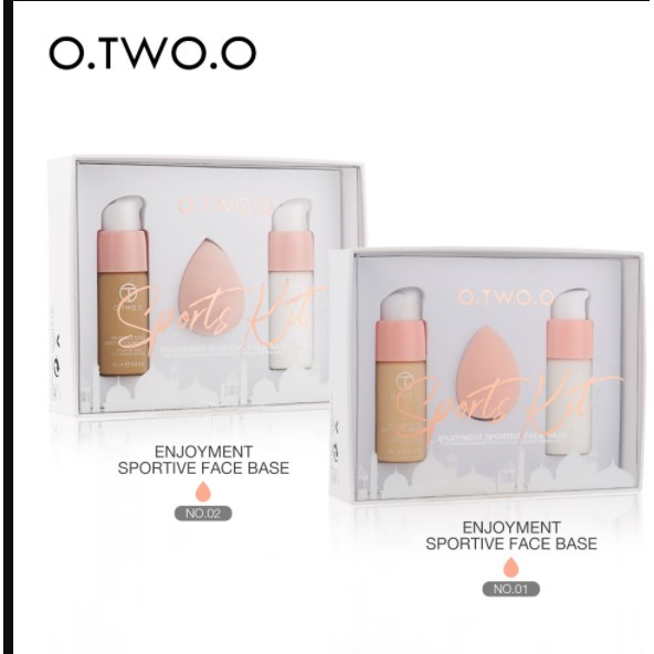 Sale 70% Set kem nền và kem lót kèm mút hiệu O.TWO.O trang điểm tiện dụng, 1 Giá gốc 153,000 đ - 64A52-1 | BigBuy360 - bigbuy360.vn