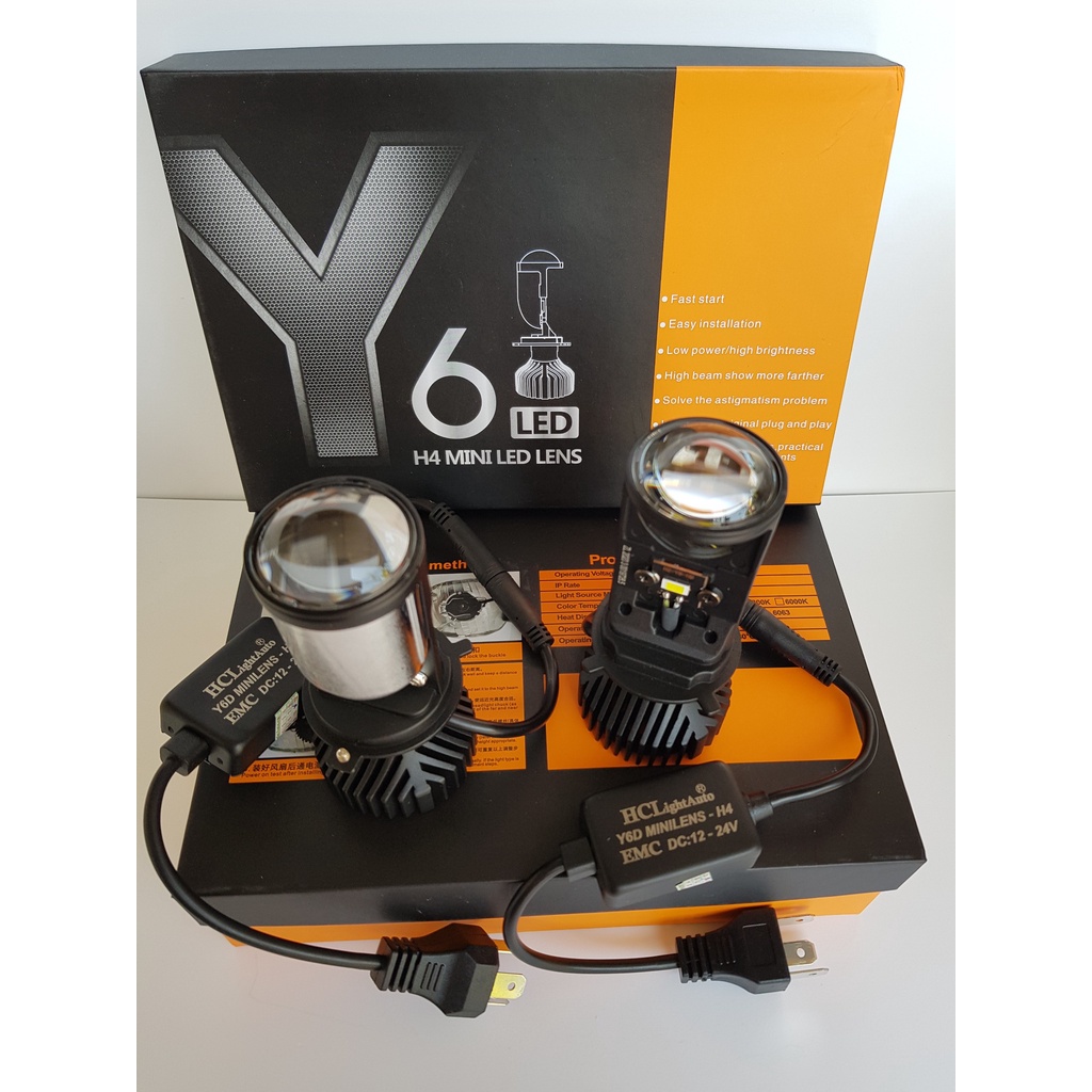 LED OTO bi cầu mini Y6D chân H4