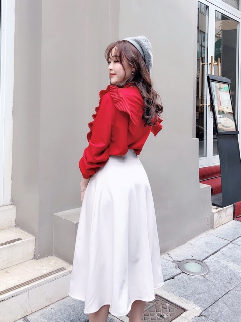 [Mã SKAMCLU7 giảm 10% tối đa 50K đơn 0Đ] Chân váy dài 4 cúc CV584 KYMIE | BigBuy360 - bigbuy360.vn