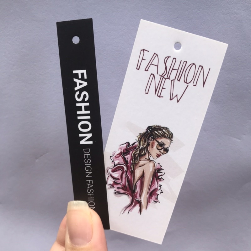 SET bộ 2 NHÃN MÁC TAG QUẦN ÁO giúp nâng cao thương hiệu cho shop -  set 100 bộ - mẫu 08