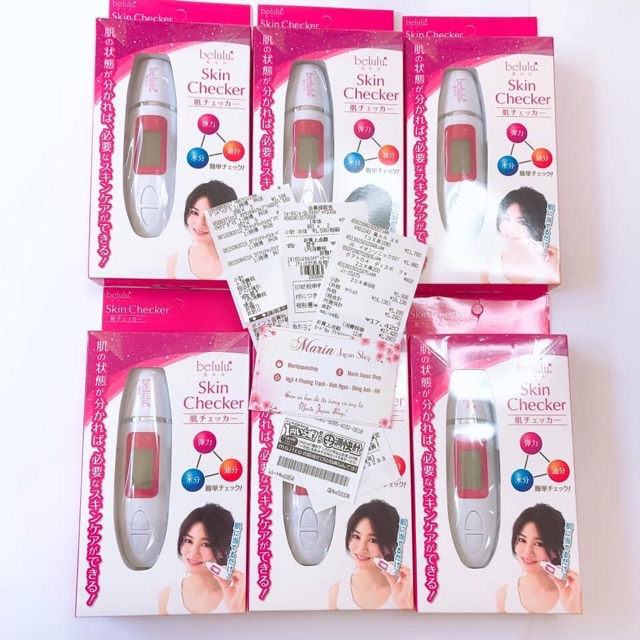 (Sale) Máy đo độ ẩm da Belulu mẫu mới nhất Nhật Bản