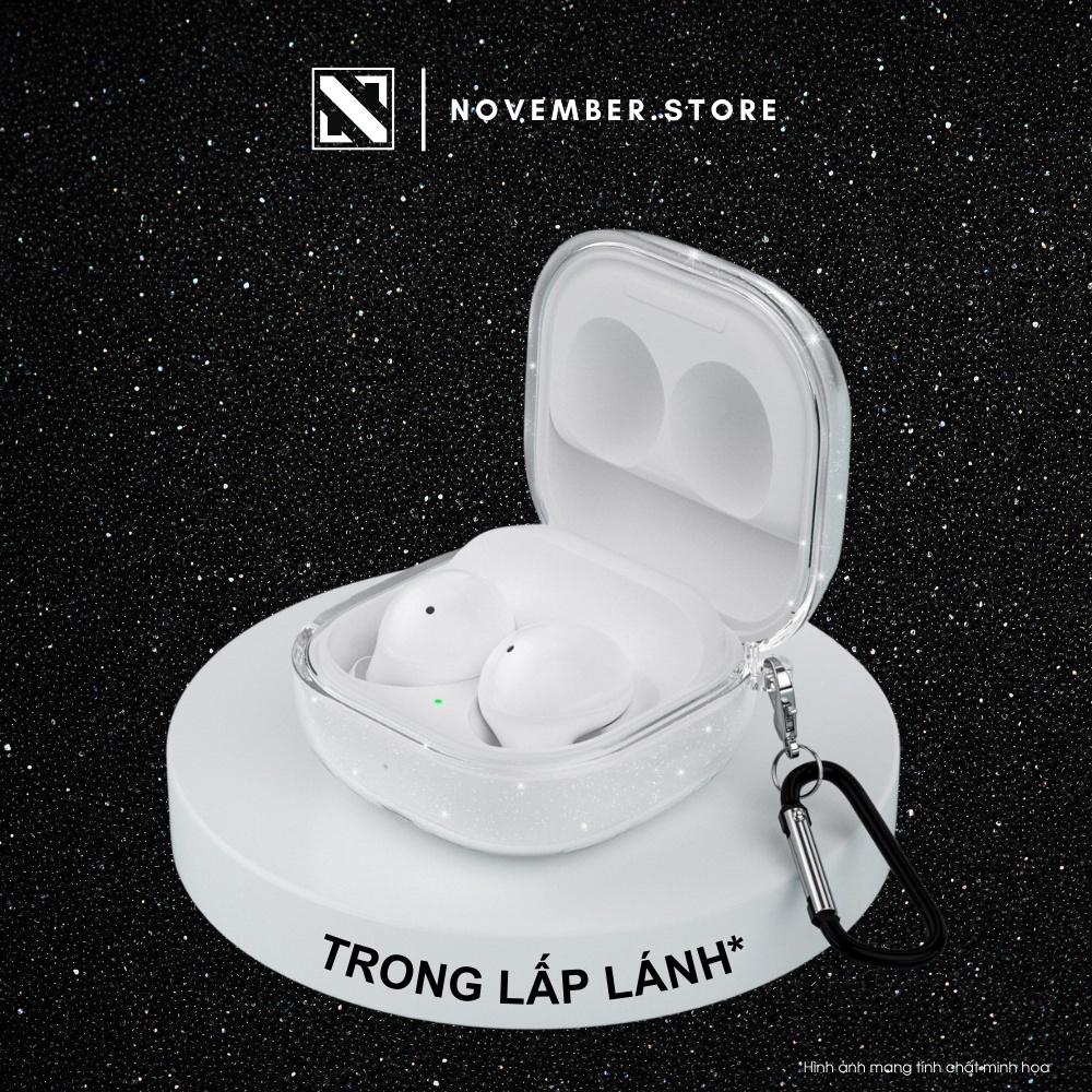 Ốp case dẻo nhiều màu cho Samsung Buds2 Pro / Buds 2 / Buds FE / Buds Pro / Buds Live - Tặng kèm móc treo mạ vàng