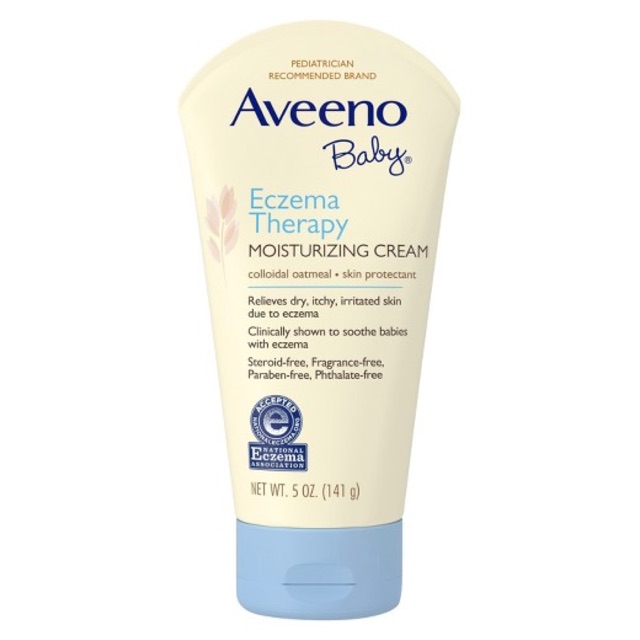 DATE 4/2022 Kem Thoa Cho Bé Aveeno Baby Eczema Therapy Moisturizing Cream - 141g