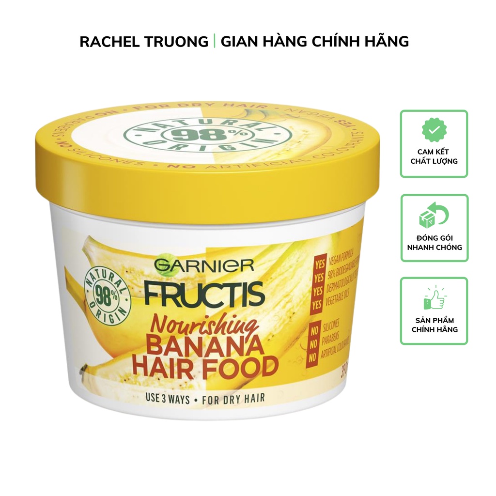 Mặt nạ ủ tóc GARNIER dưỡng chất từ chuối phục hồi dưỡng tóc khô xơ