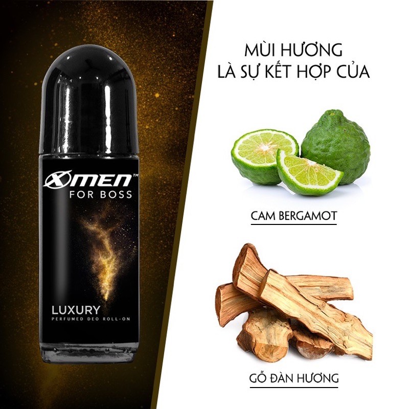 Lăn khử mùi Xmen For Boss Intense/Luxury/Motion/Lengend 50ml