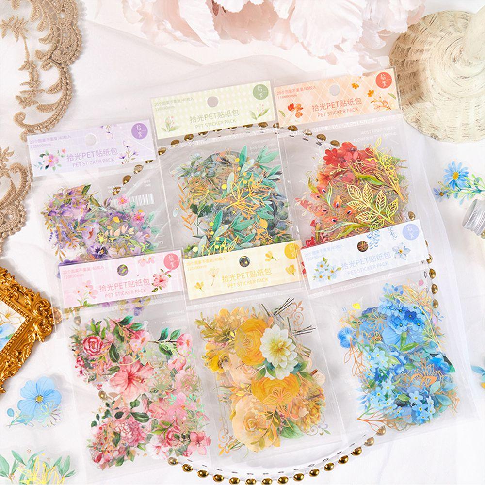 Miếng Dán Trang Trí Sổ Tay DIY Hình Hoa Xinh Xắn