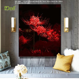 Kích Thước 50x65 Tranh Tự Tô Sơn Dầu Số Hoá - Bỉ Ngạn Hoa