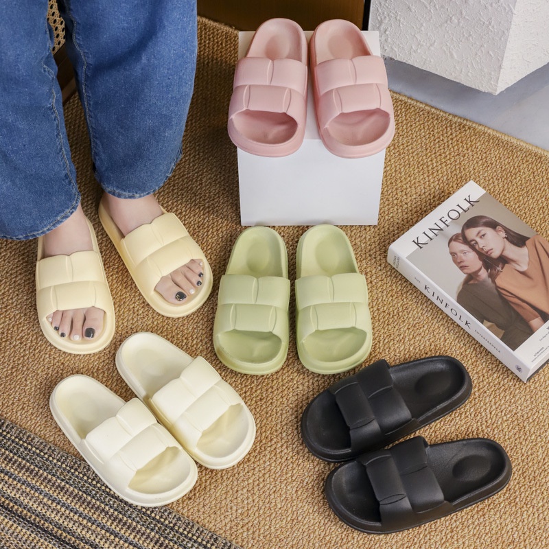 Dép IELGY thiết kế mũi tròn màu kẹo thoải mái dành cho nữ