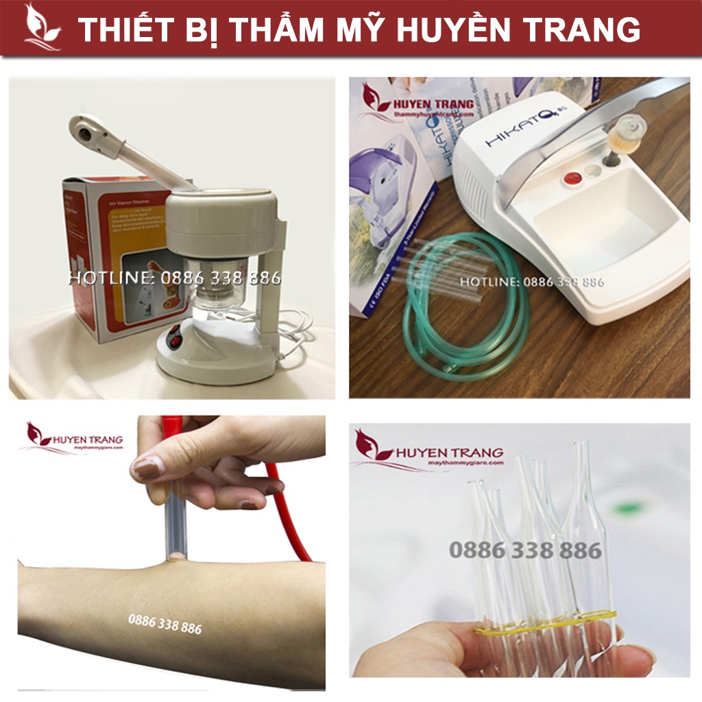 Combo Máy Xông Hơi DT03 Và Máy Hút Mụn LUS01 Thẩm Mỹ Huyền Trang