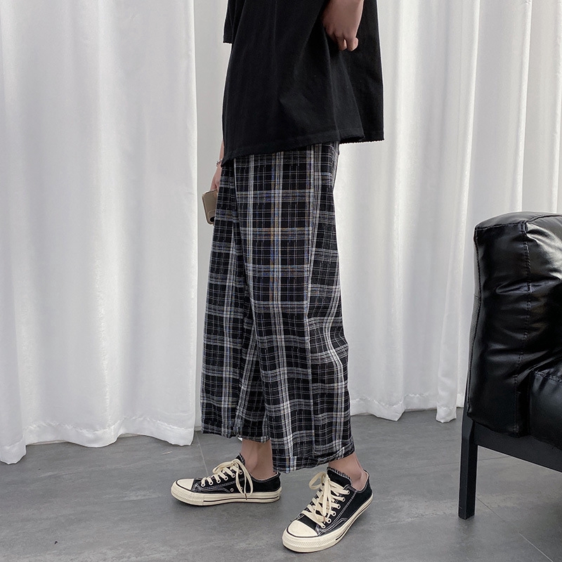 【COD】Korean style loose and handsome straight sports casual pants