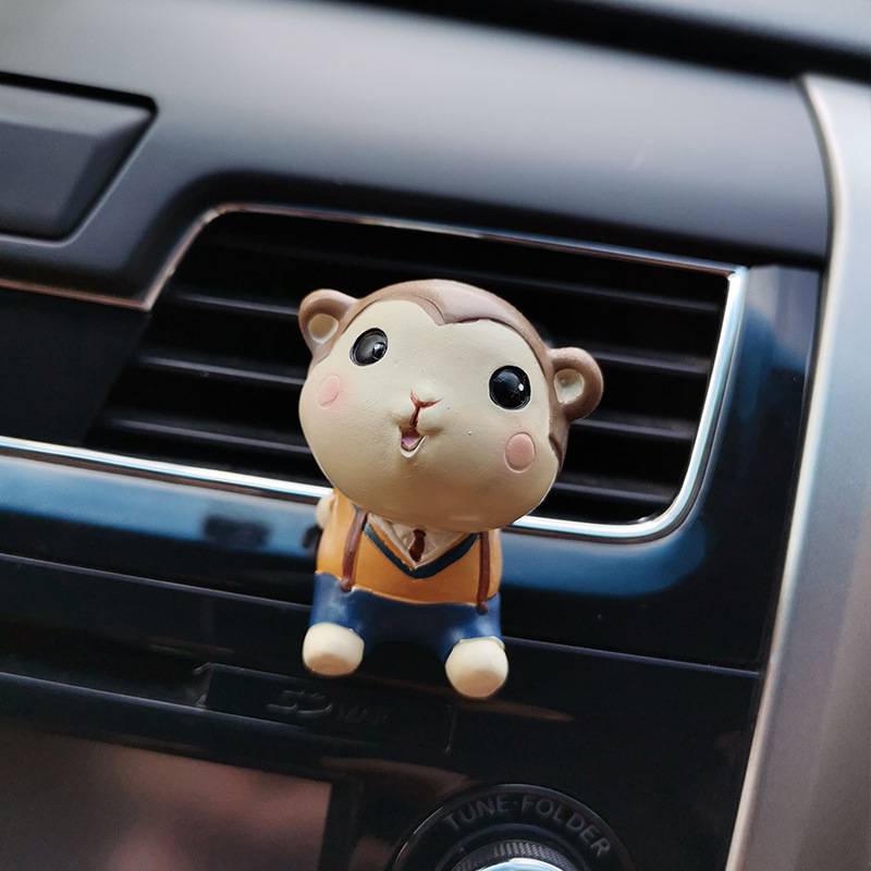 Sáp thơm cài cửa gió ô tô hình động vật dễ thương
