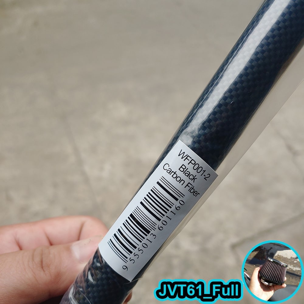 Sơn nhúng carbon samurai Film  kích thước 0,5m x 1m vân cacbon fiber đen và trắng