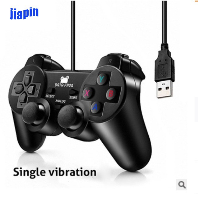 Windows Computer Laptop Black Game Joystick Usb Pc Wired Game For Controller Gamepad Pc