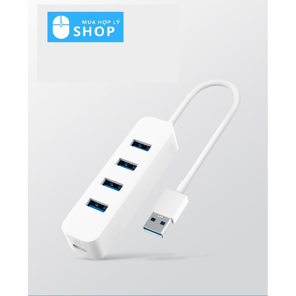 [CHÍNH HÃNG XIAOMI] Bộ Chuyển Đổi USB HUB Xiaomi 4 Cổng USB 3.0 và 1 Cổng USB TYPE C - Hàng Nhập Khẩu