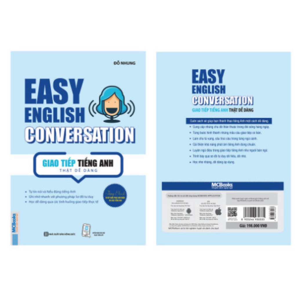 Sách - Easy English Conversation – Giao tiếp tiếng Anh thật dễ dàng - Học Kèm App Online