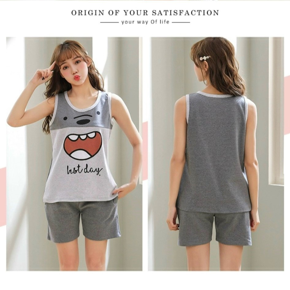 Đồ bộ nữ mặc nhà - thời trang mới nhất - Chất liệu Cotton cao cấp - ( Bộ Đùi Sát Lách )