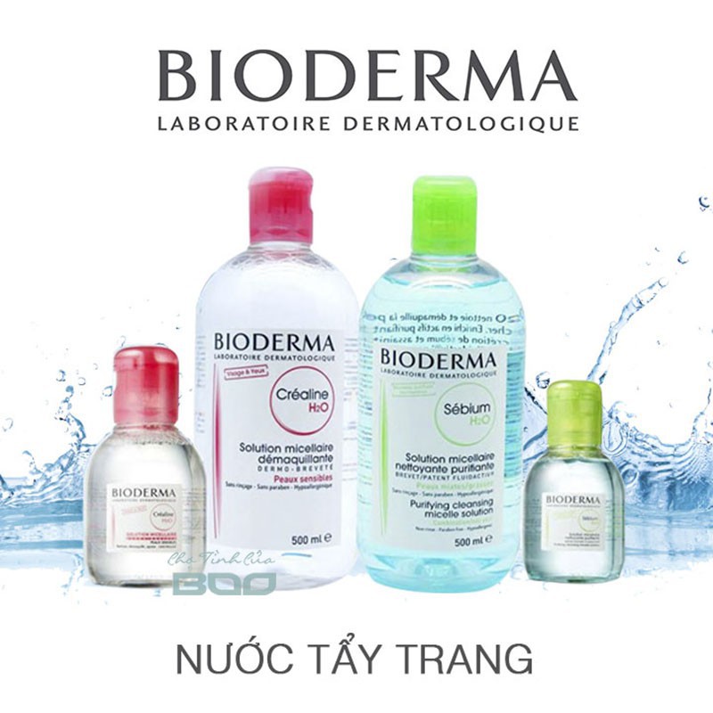 Tẩy trang dạng nước Bioderma cho da dầu mụn, nhạy cảm 100ml - 500ml | BigBuy360 - bigbuy360.vn