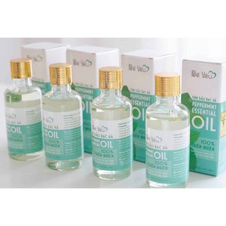 50ml - Tinh dầu Bạc Hà Bé Yêu - dùng xông hơi, chữa đau bụng, đầy hơi, khử mùi vệ sinh nhà cửa