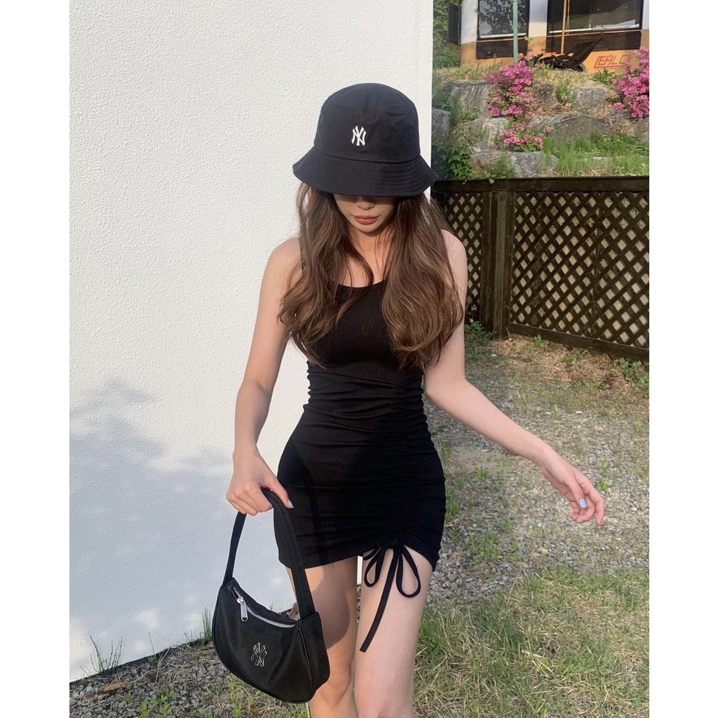 ✅ [ FELIX CHUẨN 1:1+ VIDEO]  Túi Đeo Vai NY MLB NYLON HOBO BAG - 3ABQS032N-50BKS | ẢNH THẬT TỰ CHỤP | MẪU MỚI NHẤT