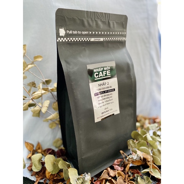 Cafe Sạch Nguyên Chất Gu Âu Rang Mộc 500Gr - Nhấp Môi Cafe | BigBuy360 - bigbuy360.vn