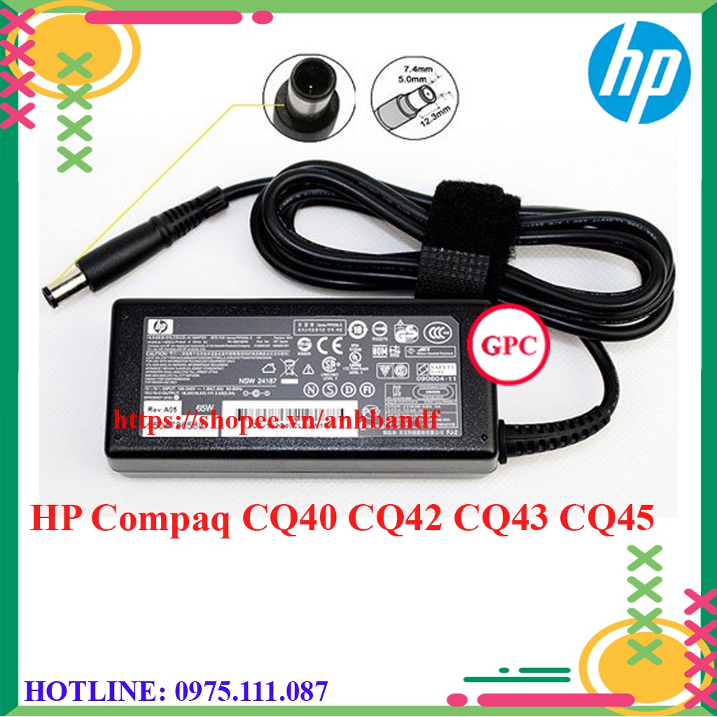 Sạc laptop HP Compaq Presario CQ40 CQ45 CQ50 CQ50-100 B1210 CQ50Z CQ60 CQ60Z CQ61 CQ61Z CQ70 CQ71