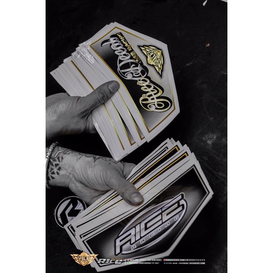 Tem Ricedecal®️ Dán đầu Srirus hello  Mẫu 1