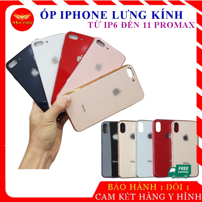 [Freeship] Ốp Lưng Kính Dành Cho Iphone, vỏ case ip 6/6s/6 plus/7/7plus, 8/8plus/X/Xs Max, ip11, 11Pro,11 Pro max đẹp