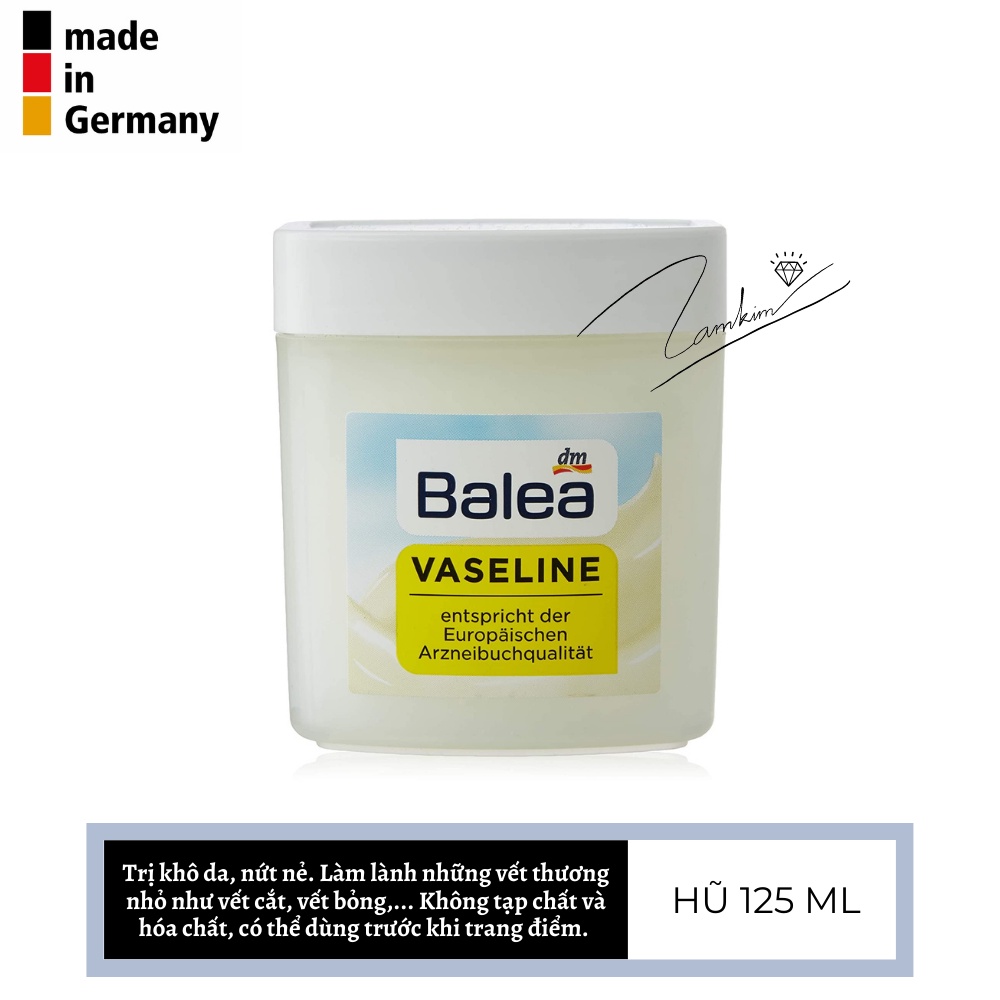 [ Hàng Đức ] Kem dưỡng ẩm Vaseline Balea - nội địa Đức - 125ml