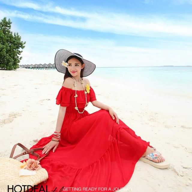 Đầm voan hoa noi
