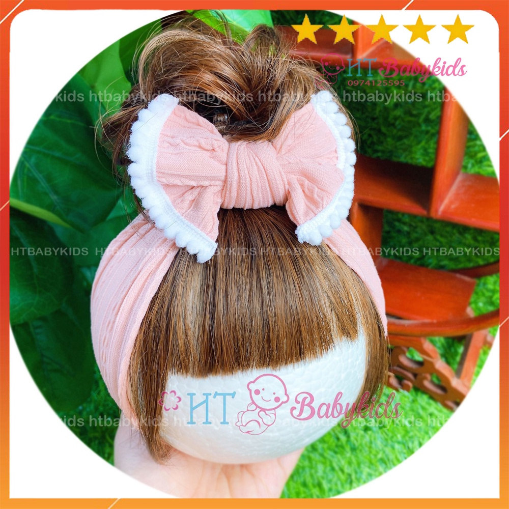Turban Tóc Giả Búi 1 Chỏm Cho Bé Gái