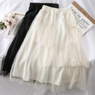 (SIÊU HOTTT) CHÂN VÁY LƯỚI XOÈ XẾP LY CÔNG CHÚA VINTAGE