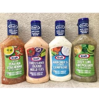 [HÀNG MỸ-SALE MẠNH] Nước sốt Kraft Ranch/Tartar/Caesar 354ml.
