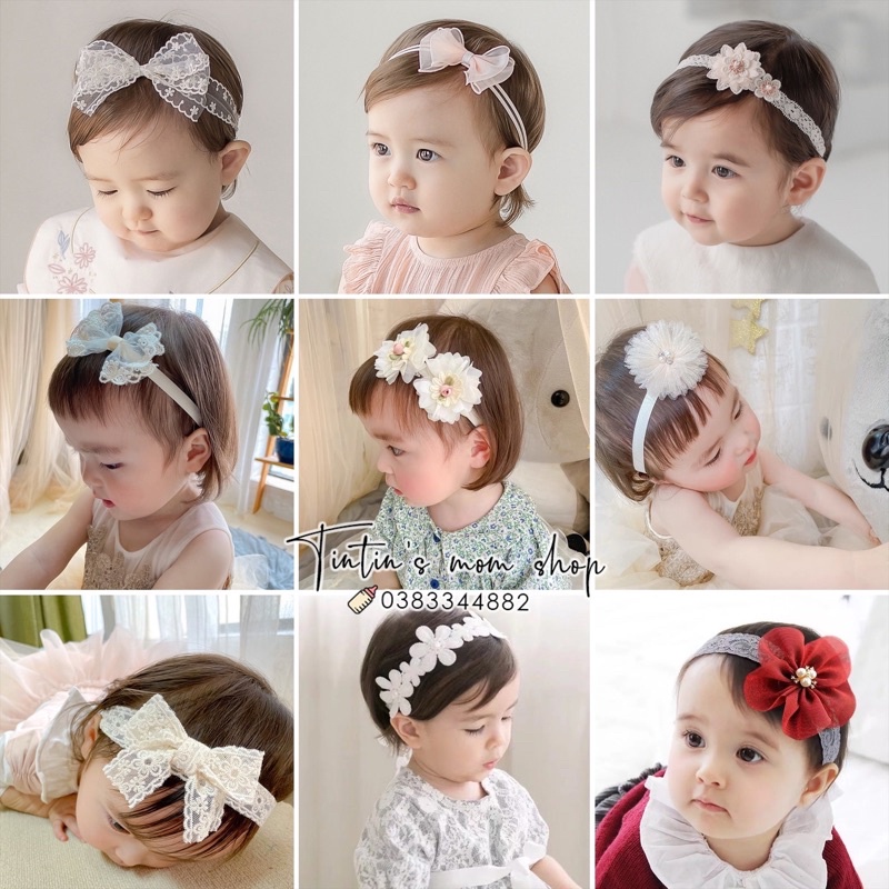 Băng đô cho bé - Turban xinh các loại dành cho bé gái