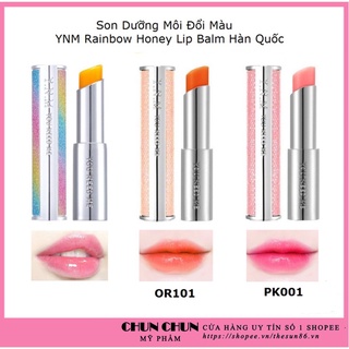 Son dưỡng môi hàn quốc đổi màu ynm rainbow honey lip balm