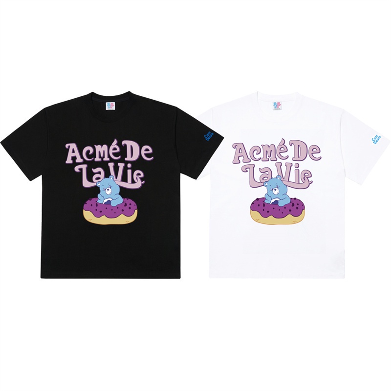 Áo Thun Cotton Tay Ngắn Dáng Rộng In Hình Gấu Acme-de-Lie Thời Trang Nam Nữ