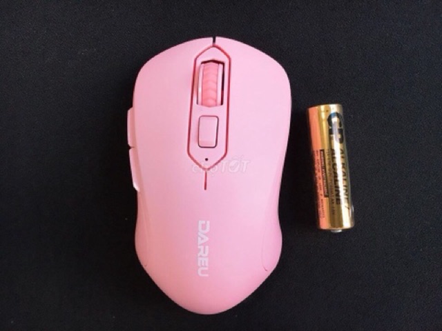 Chuột không dây Dareu LM115g Pink/Black