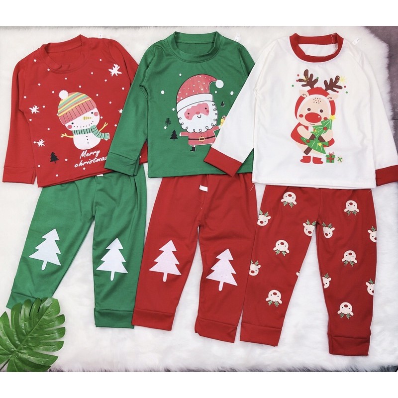 Bộ quần áo giáng sinh cho bé, bộ đồ Noel bé trai, bé gái size 8-18kg