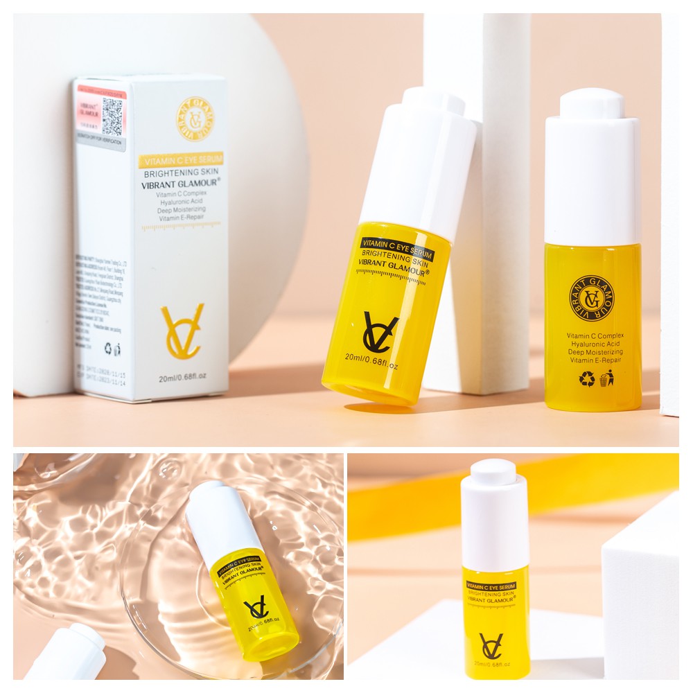 Serum Mắt Vitamin C Vibrant Glamour Chống Lão Hóa/ Nếp Nhăn Mờ Quầng Thâm Giảm Bọng Mắt Dưỡng Ẩm Và Làm Sáng Da 20ml | BigBuy360 - bigbuy360.vn