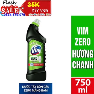 Nước Tẩy Diệt Khuẩn Bồn Cầu Vim Zero Mảng Bám - Chai 750ml