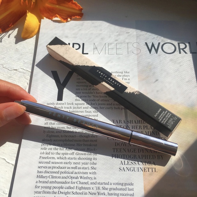 Bút kẻ mắt dầu dạ chống nước Fenty Beauty Flyliner Longwear Liquid Eyeliner +2% phí bán hàng