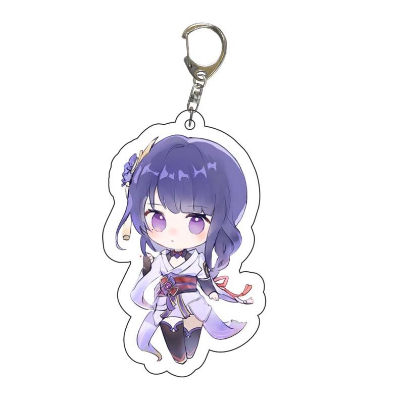 (nhiều mẫu) ( Mica trong acrylic ) Móc khóa in hình GENSHIN IMPACT - ĐỨNG 2 game anime chibi