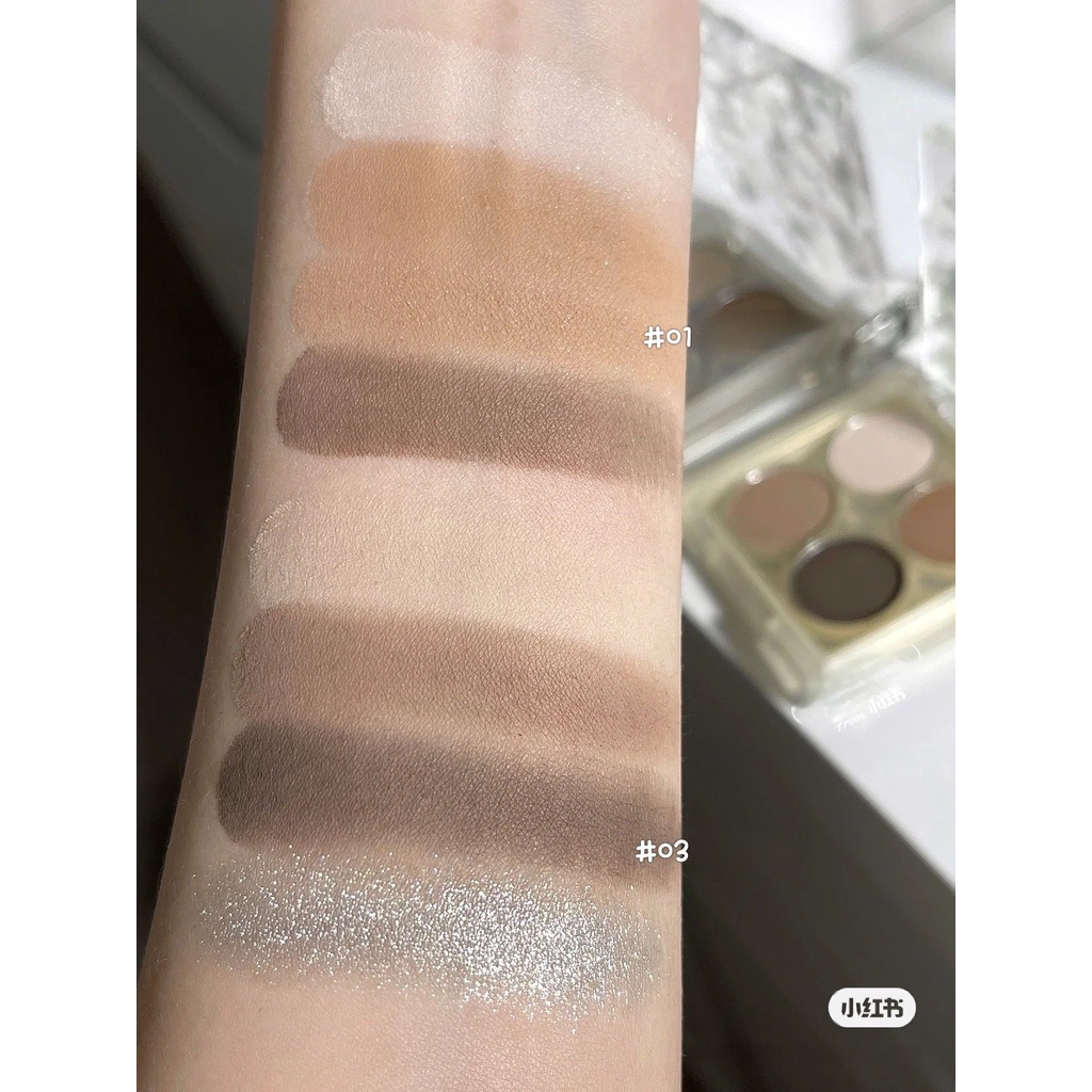 Bảng Phấn Mắt Nice To Meet Chu 4 Màu Sắc Hiệu Ứng Lì / Ánh Nhũ Chống Nhòe Bền Màu Dài Lâu